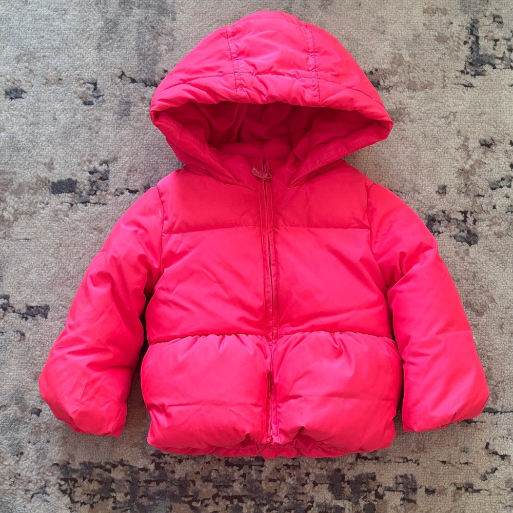 GAP Kids Vibrant Pink Puffer Coat